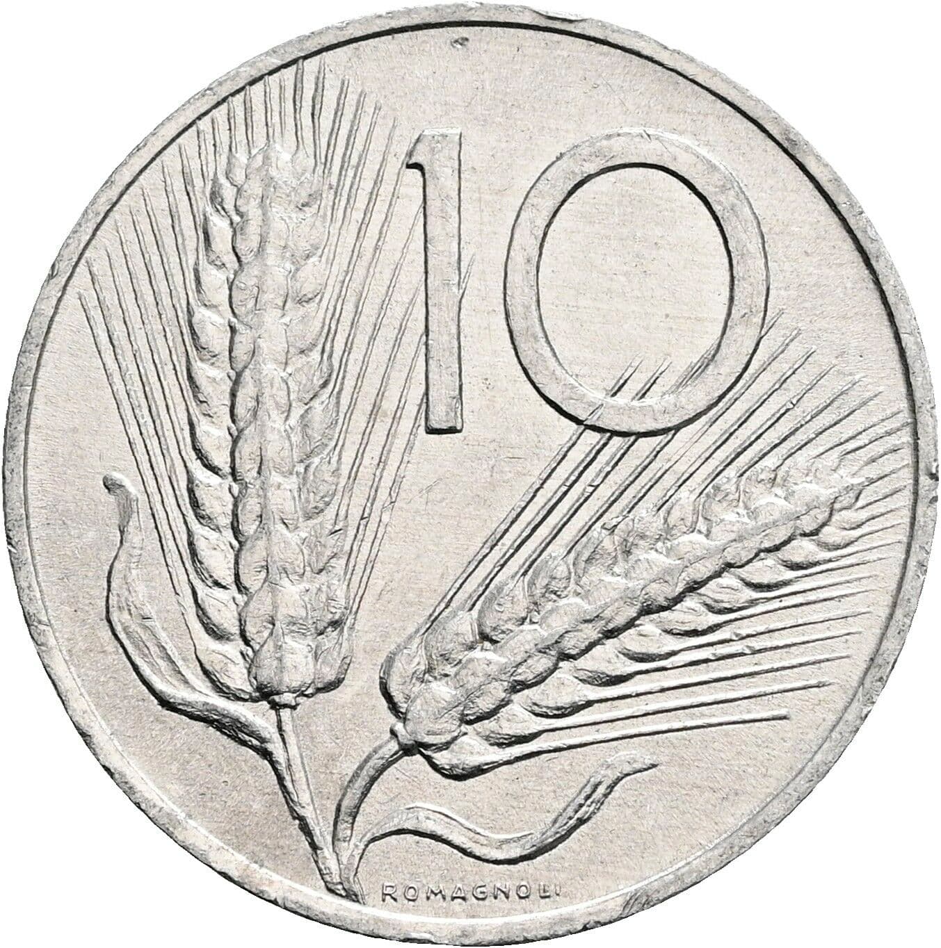 10 Lire 1978 – Vorderseite
