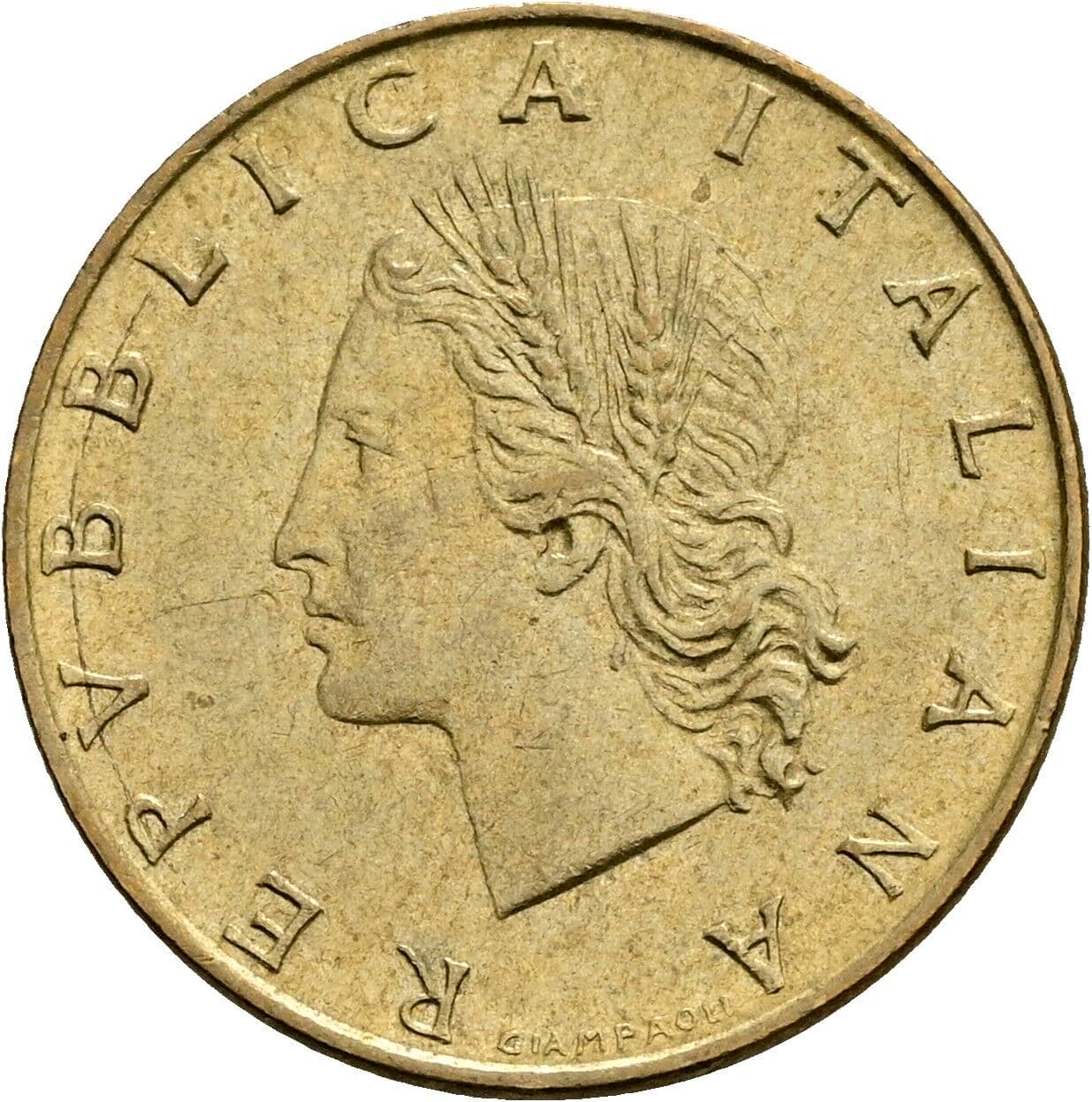 20 Lire 1972 – Vorderseite