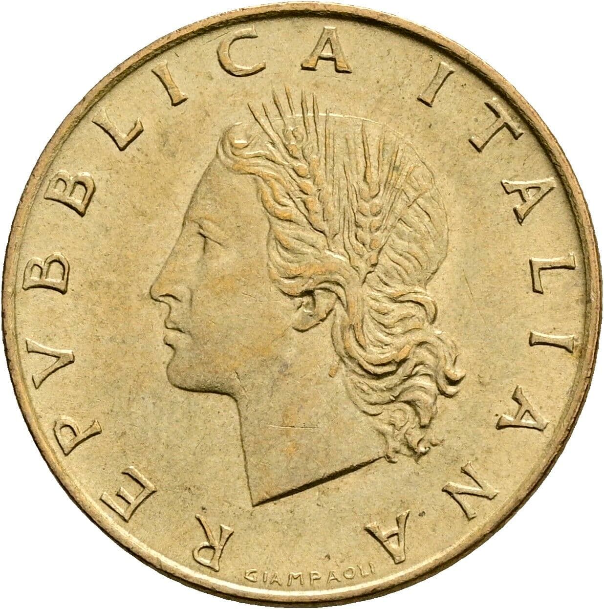 20 Lire 1972 – Vorderseite