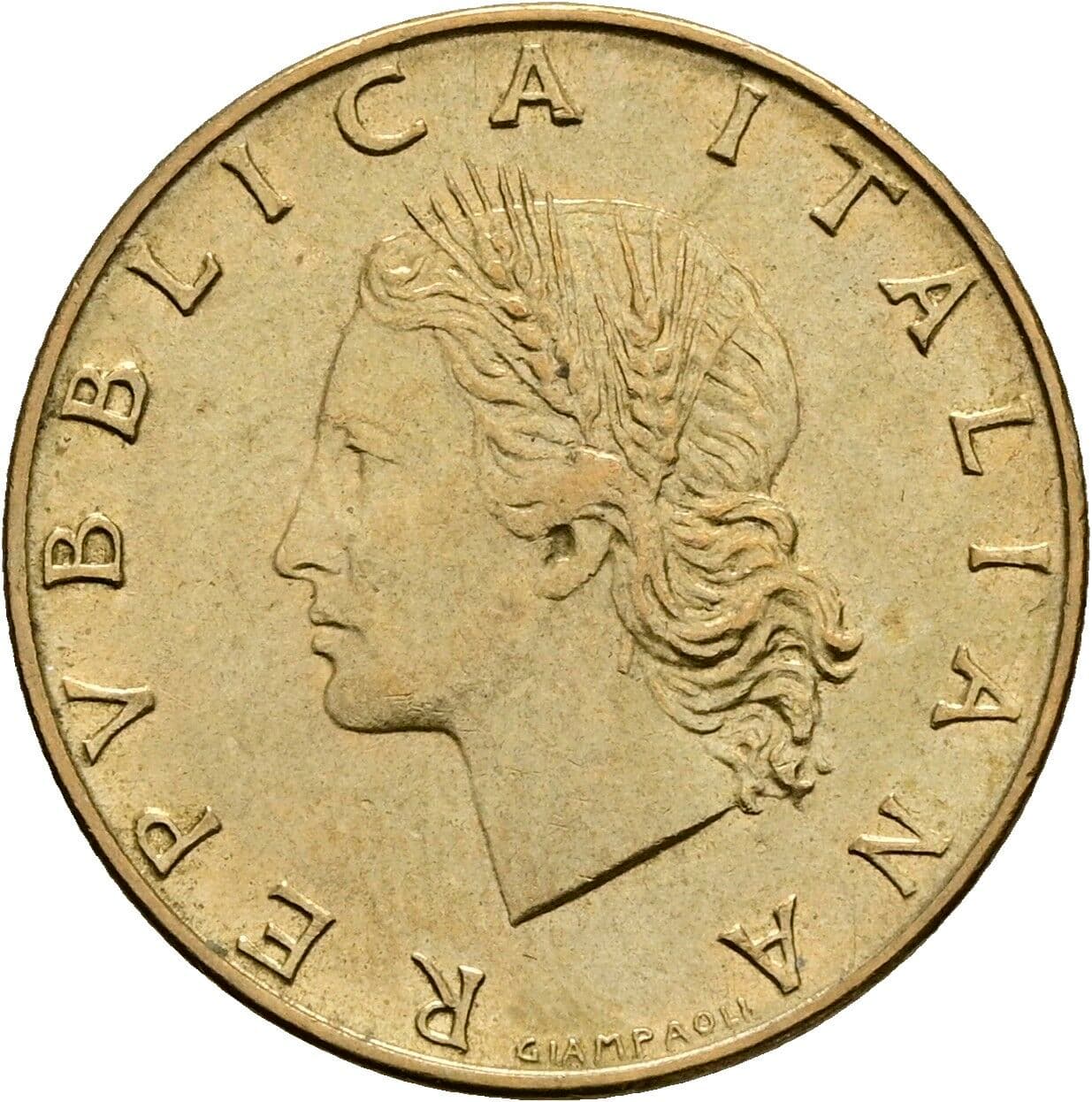 20 Lire 1970 – Vorderseite