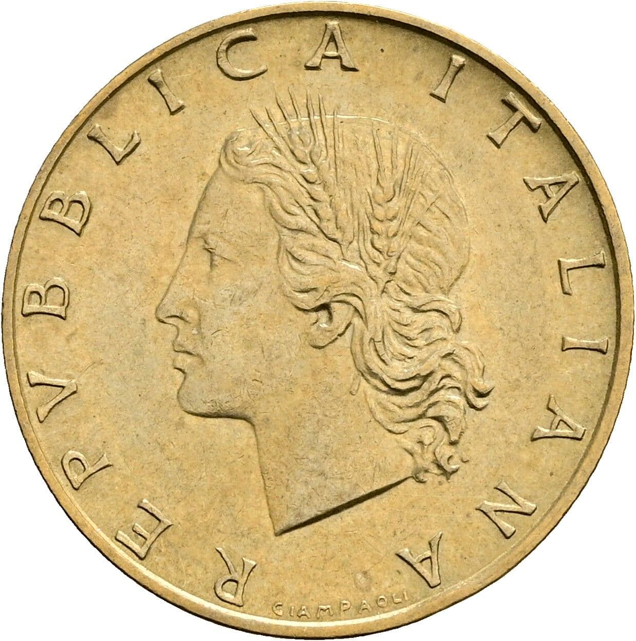 20 Lire 1986 – Vorderseite