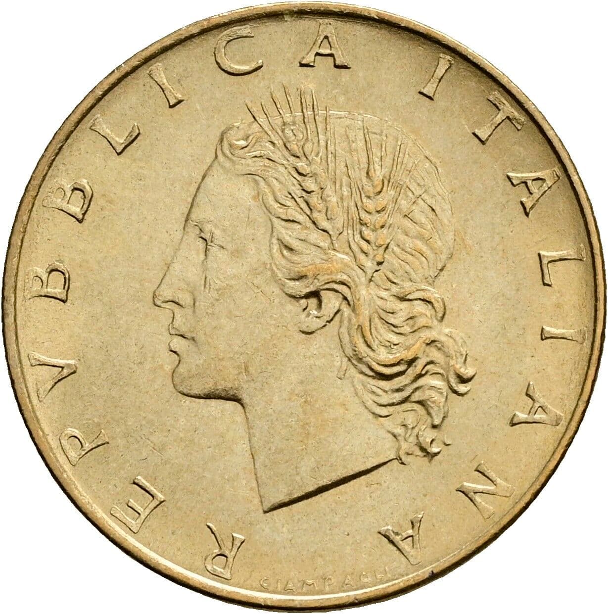 20 Lire 1984 – Vorderseite
