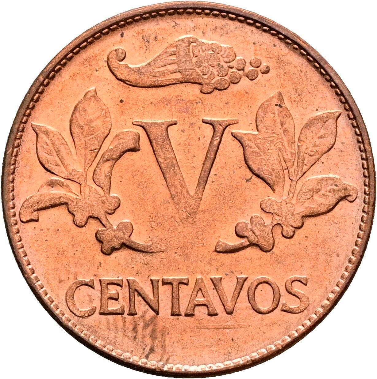 5 Centavos 1976 – Vorderseite