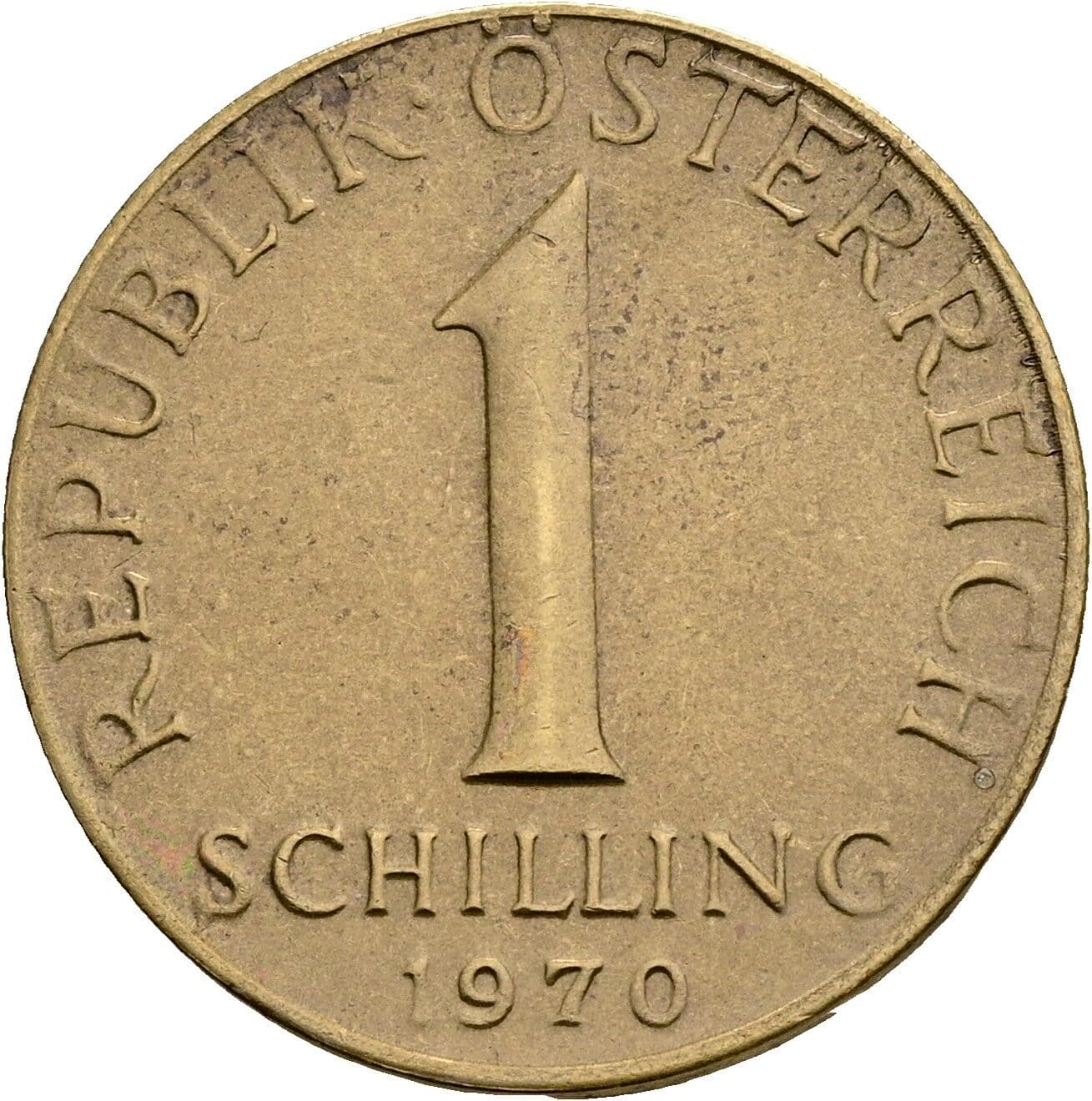 1 Schilling 1970 – Vorderseite