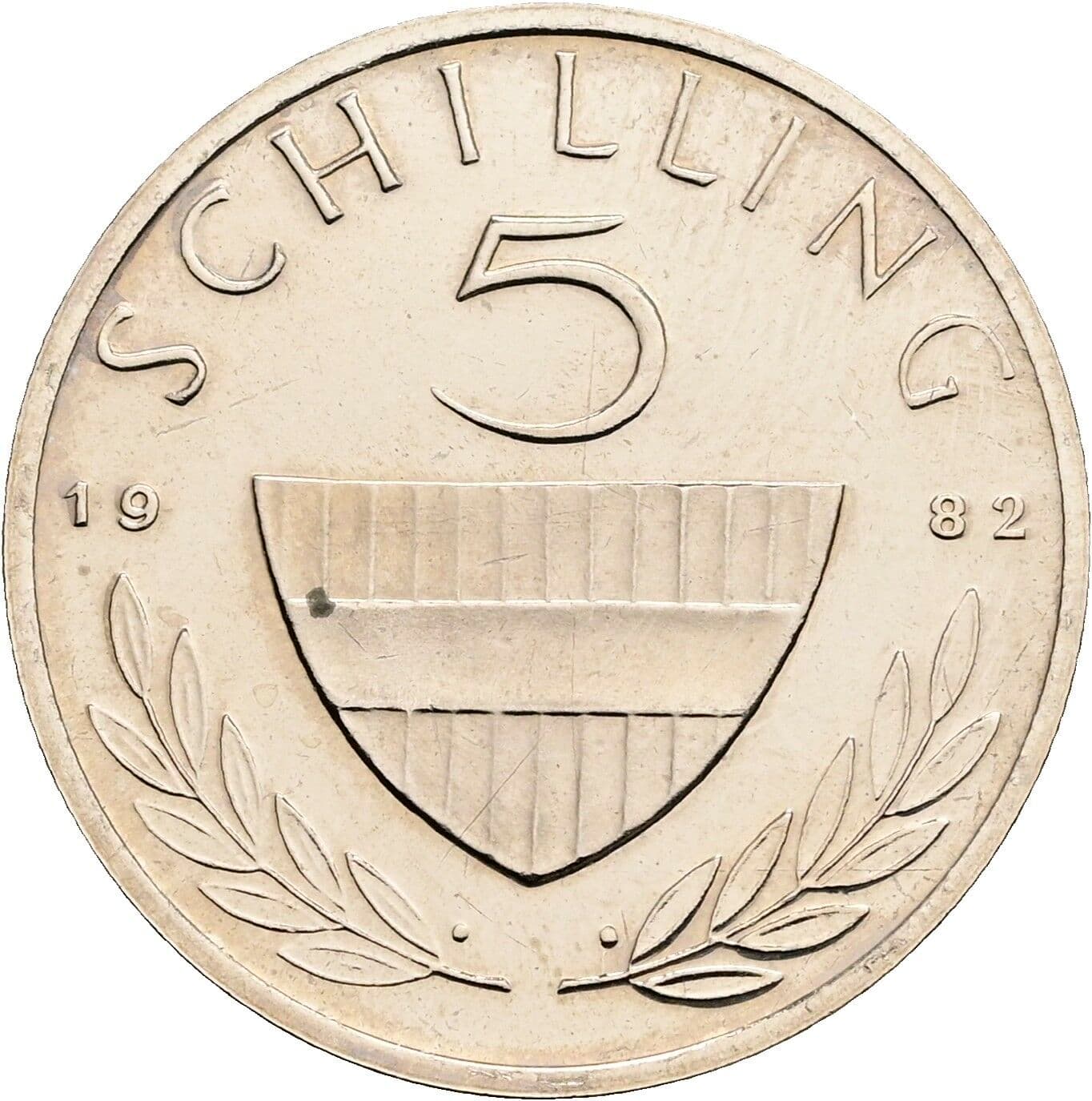 5 Schilling 1982 – Vorderseite