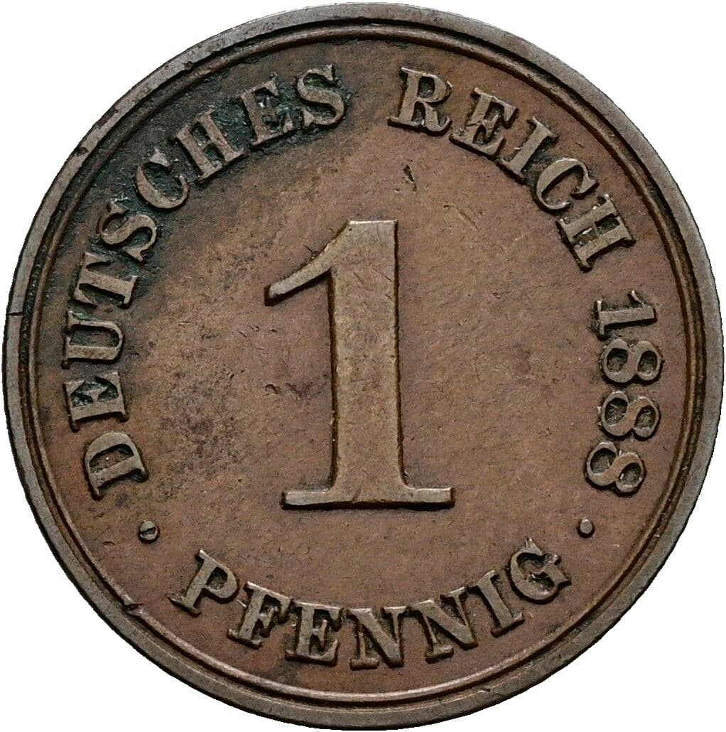 1 Pfennig 1888 A – Vorderseite