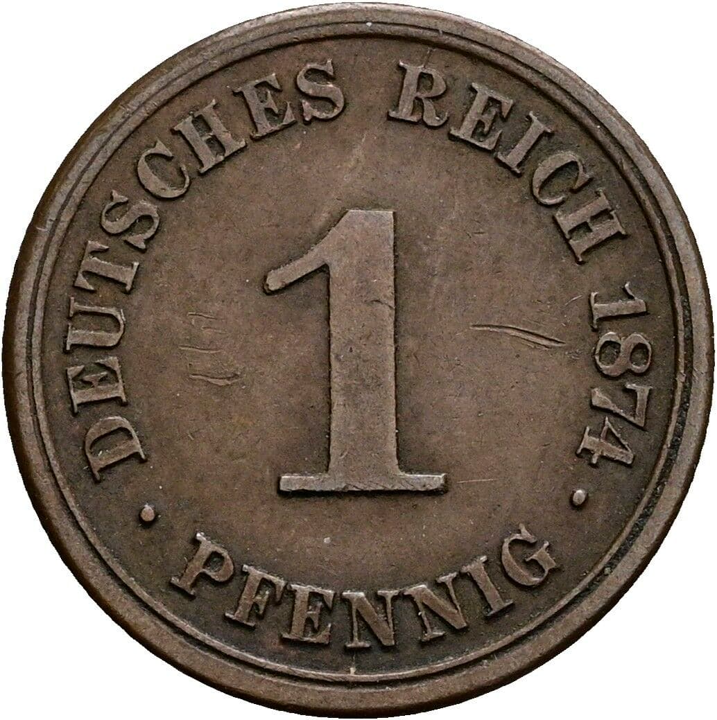 1 Pfennig 1874 A – Vorderseite