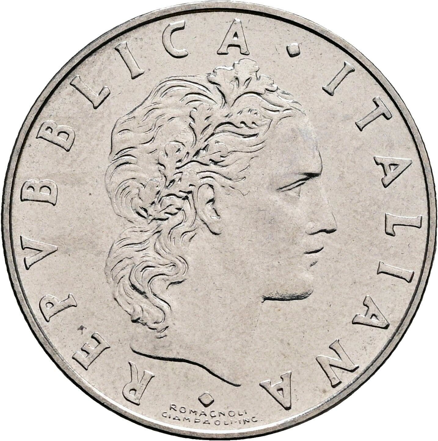 50 Lire 1970 – Vorderseite
