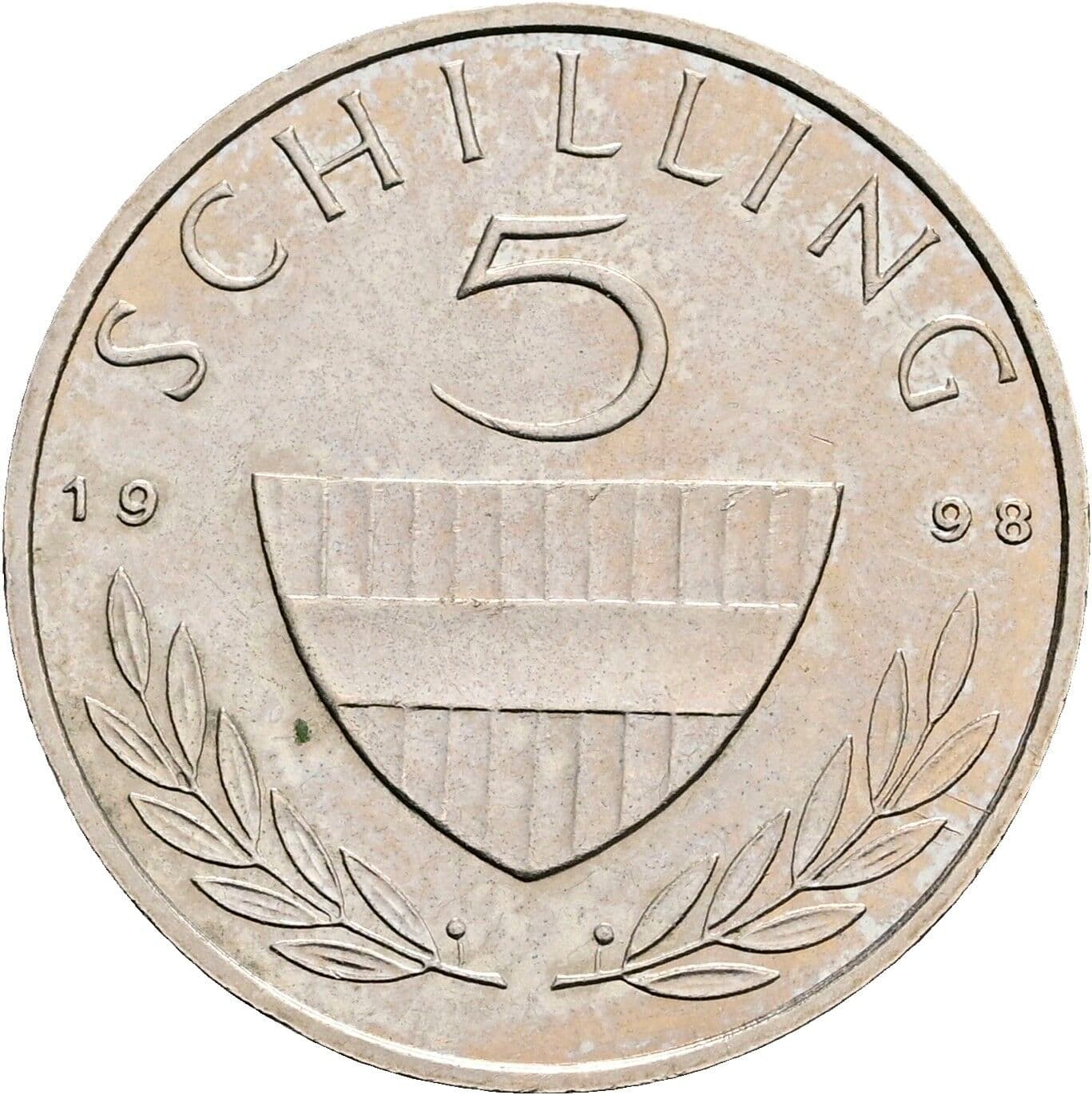 5 Schilling 1998 – Vorderseite
