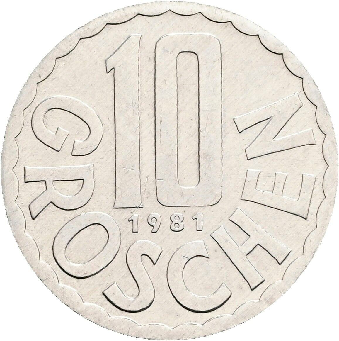 10 Groschen 1981 – Vorderseite