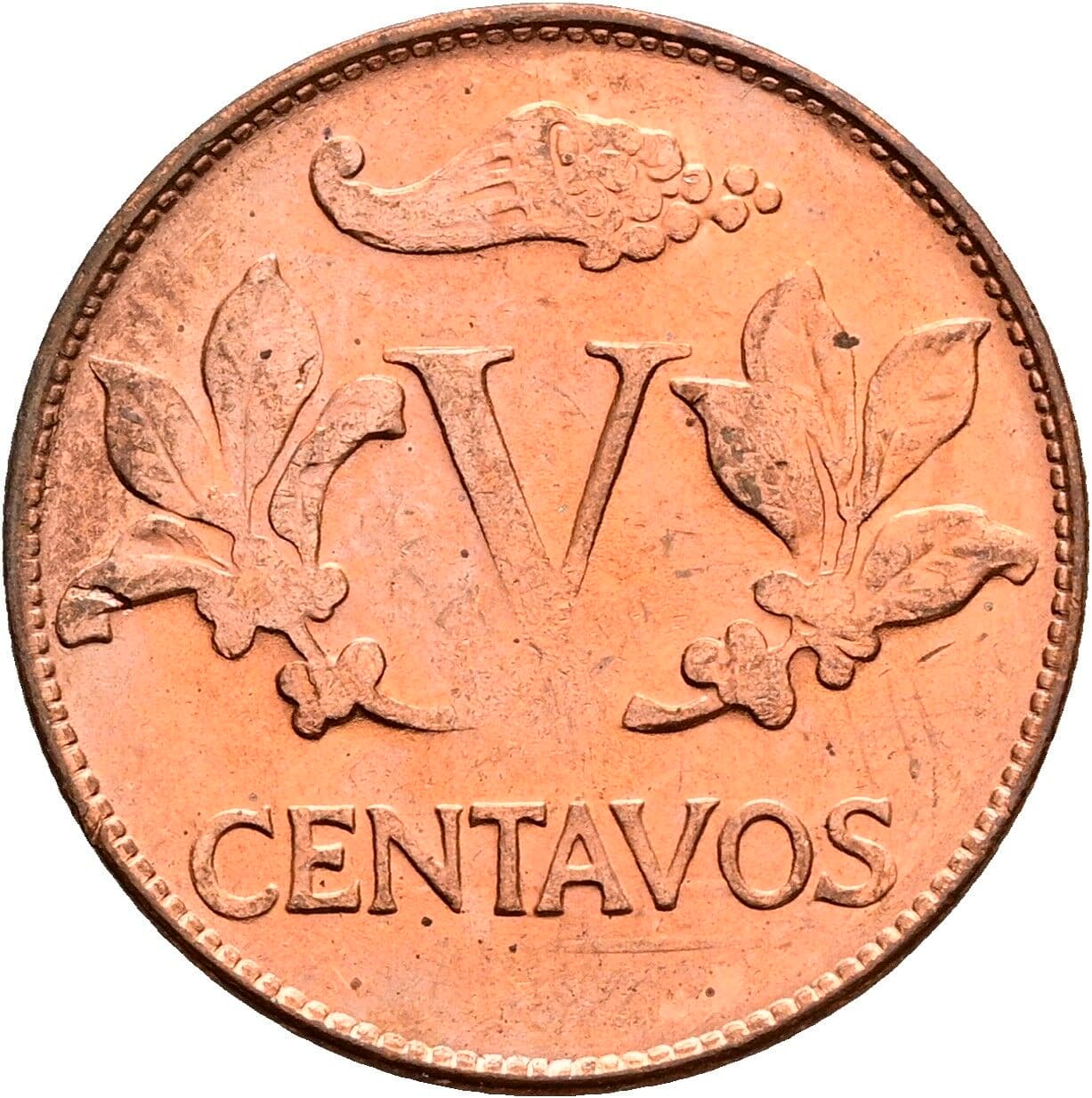 5 Centavos 1976 – Vorderseite