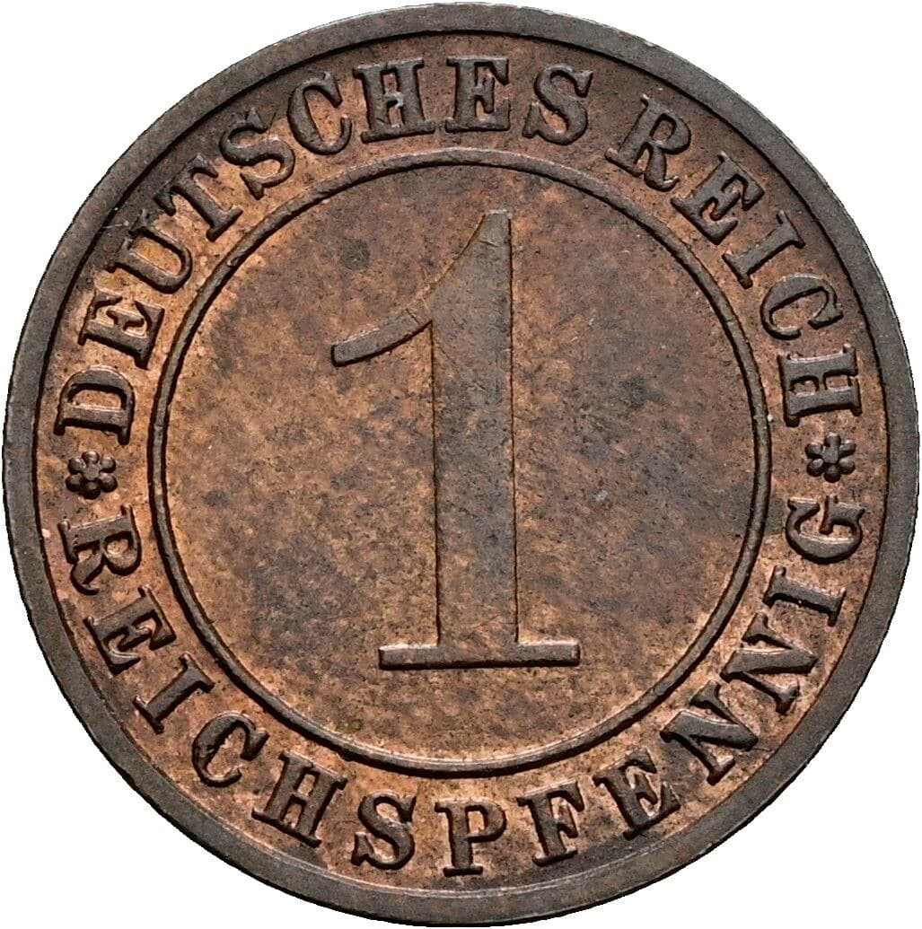 1 Reichspfennig 1936 F – Vorderseite