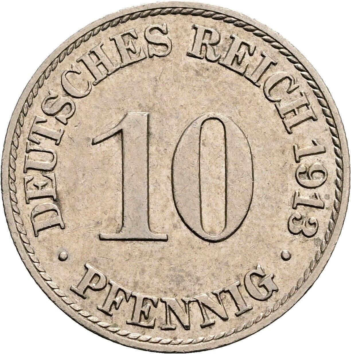 10 Pfennig 1913 A – Vorderseite