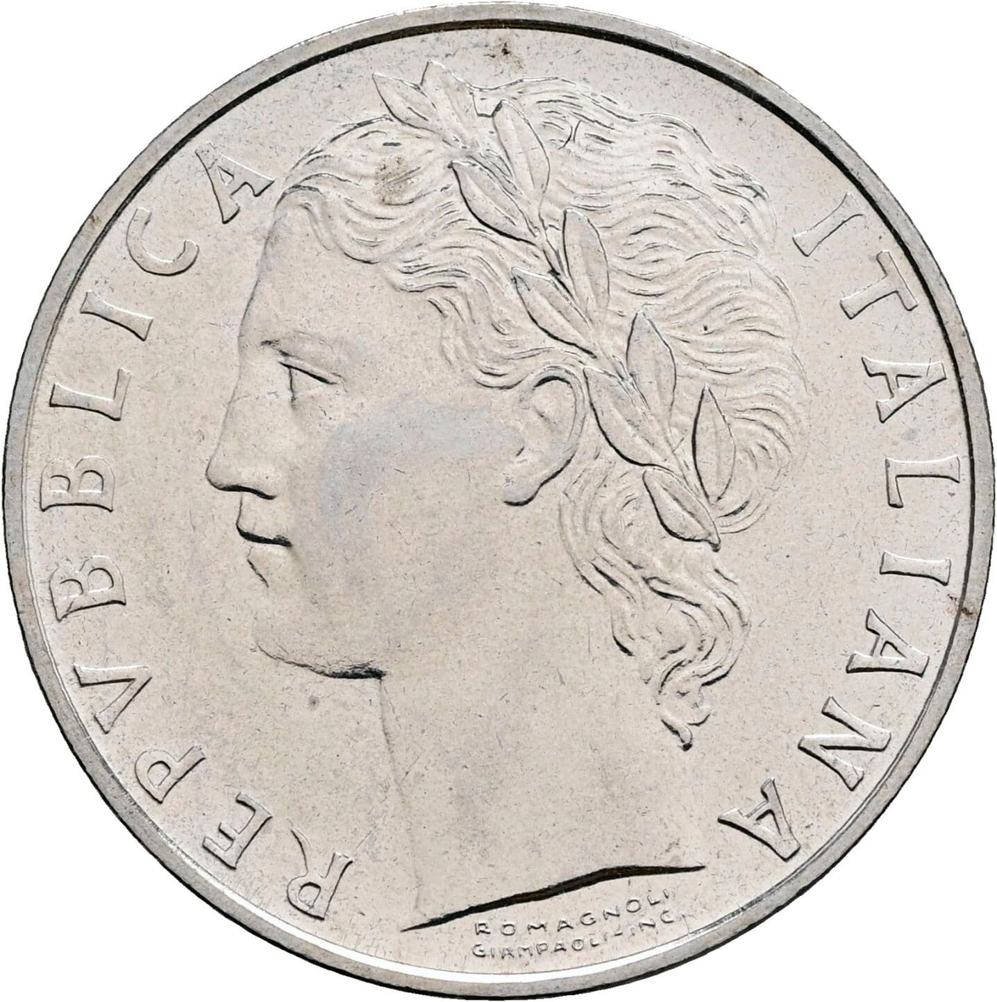 100 Lire 1970 – Vorderseite