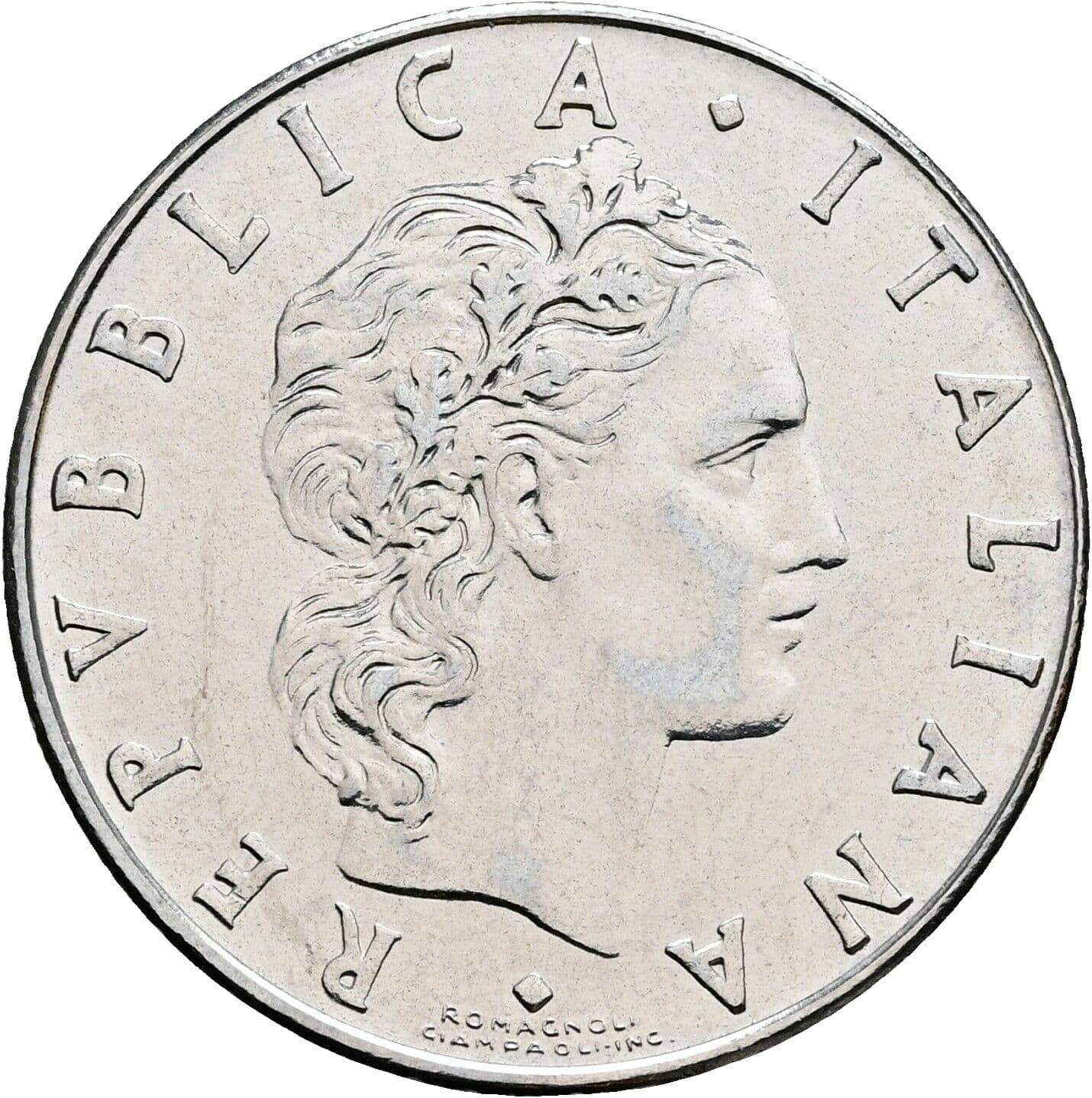50 Lire 1976 – Vorderseite