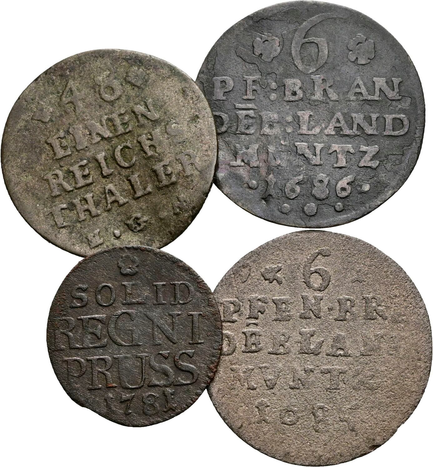 Lot 4 Stk. Kleinmünzen – Vorderseite