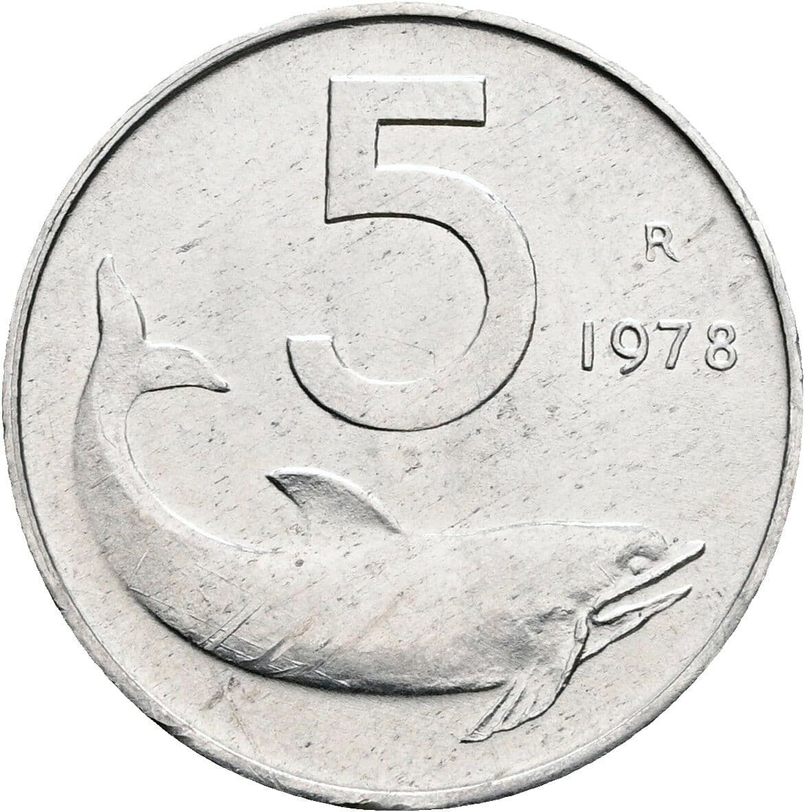 5 Lire 1978 – Vorderseite