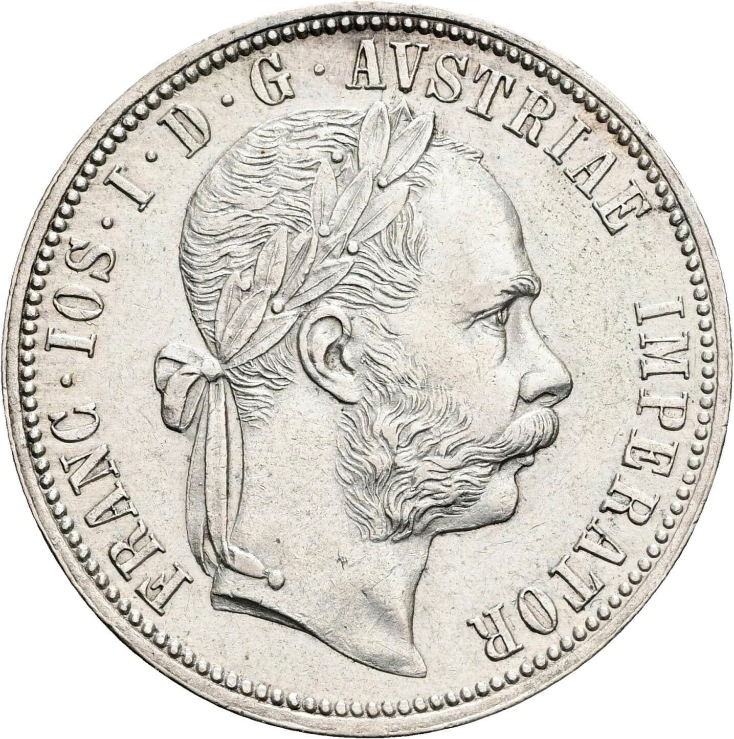 1 Gulden Franz Joseph I. 1848-1916 1878 – Vorderseite
