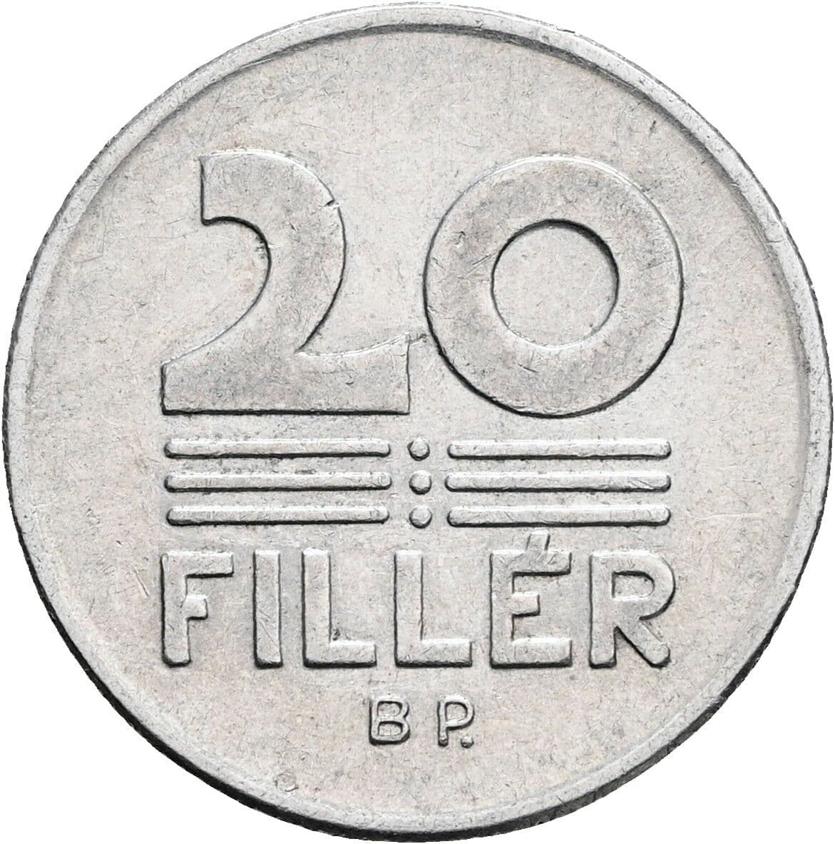 20 Filler 1980 – Vorderseite