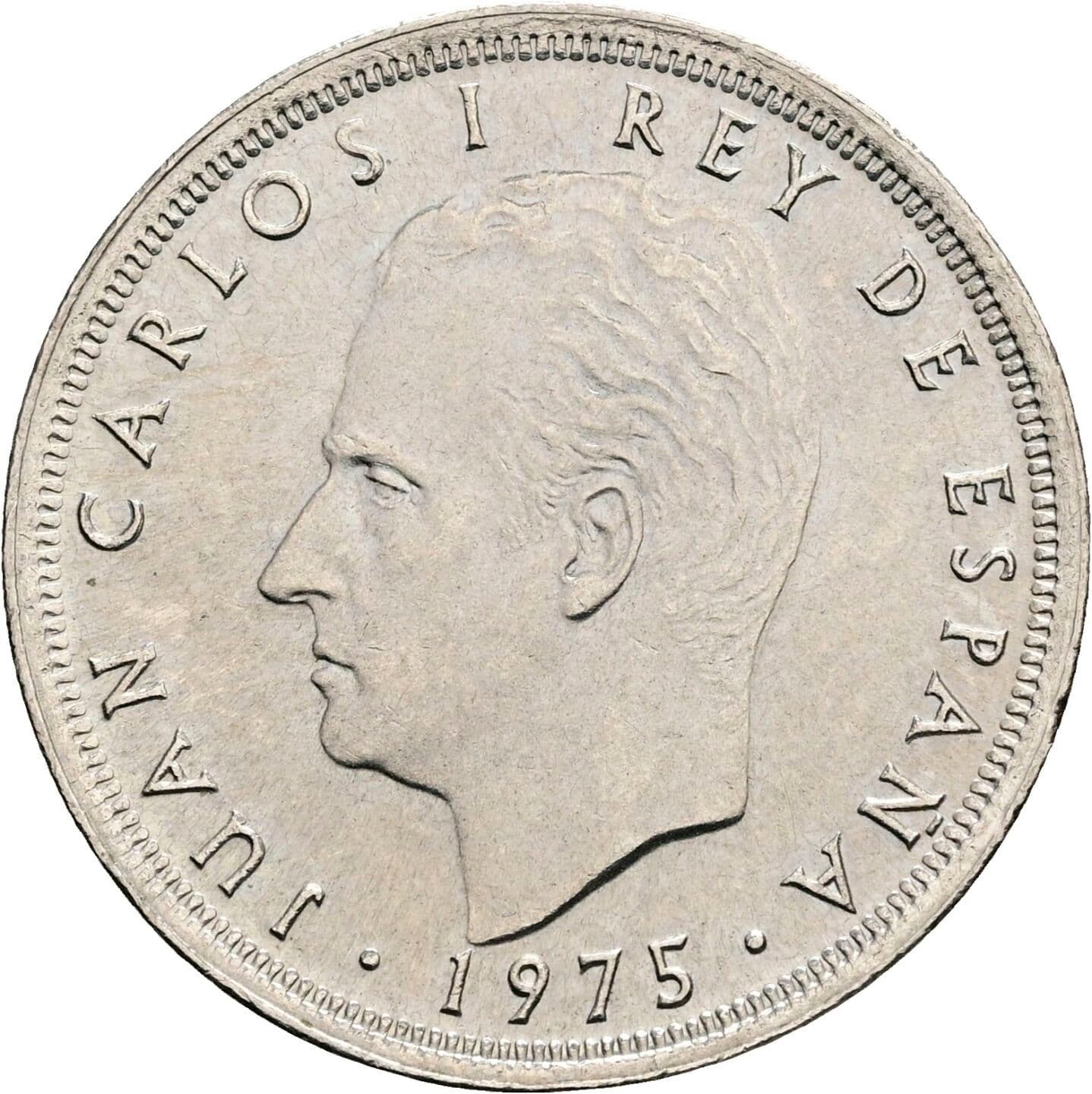 25 Pesetas Juan Carlos (1975-2014) 1975 – Vorderseite