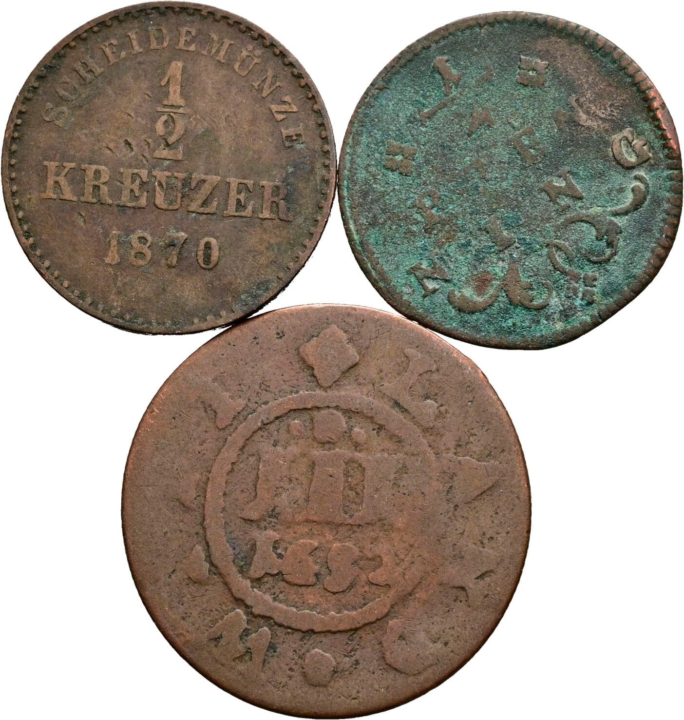 Lot 3 Stück Kleinmünzen – Vorderseite