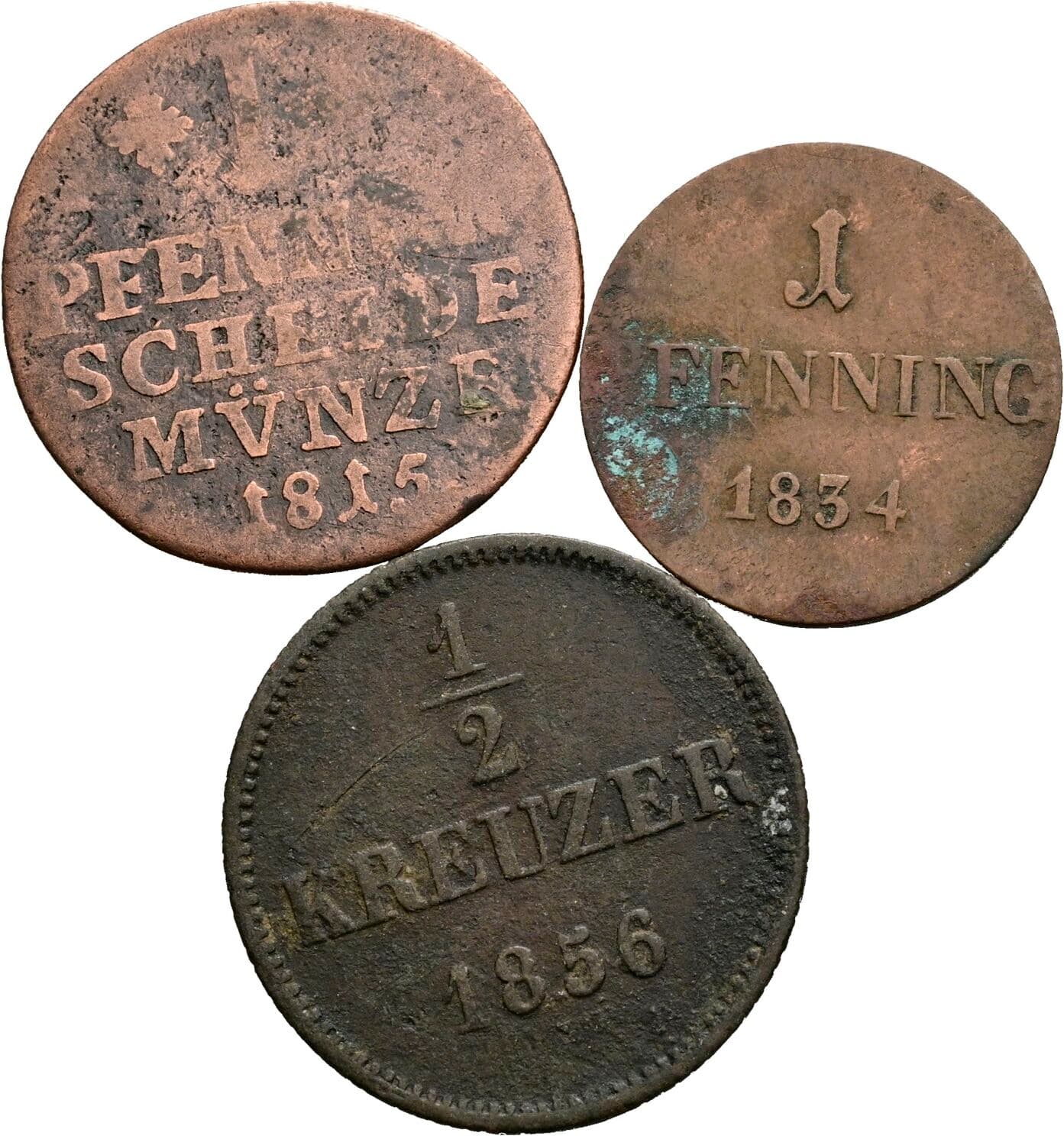Lot 3 Stück Kleinmünzen – Vorderseite