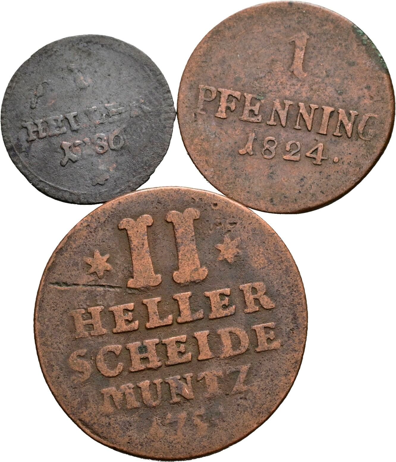 Lot 3 Stück Kleinmünzen – Vorderseite