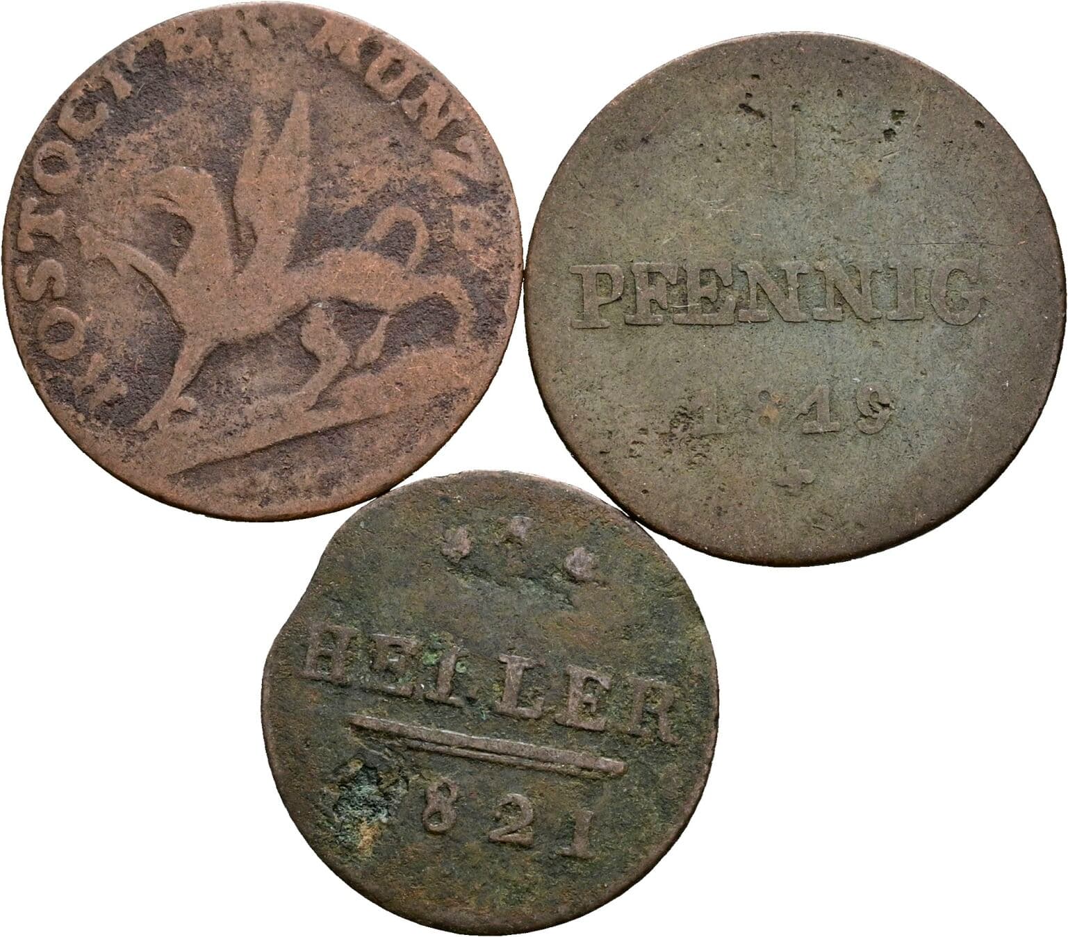 Lot 3 Stück Kleinmünzen – Vorderseite