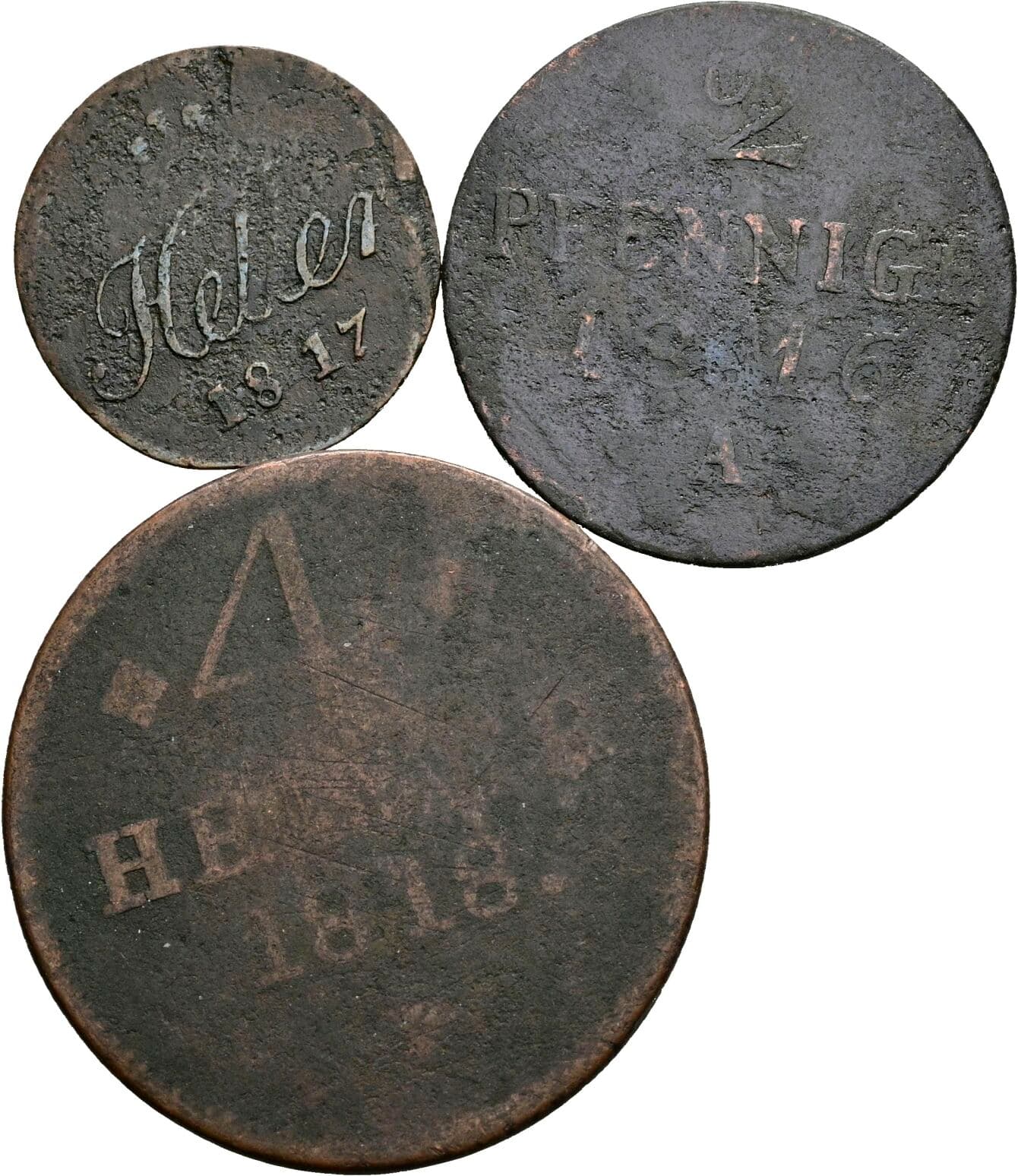 Lot 3 Stück Kleinmünzen – Vorderseite