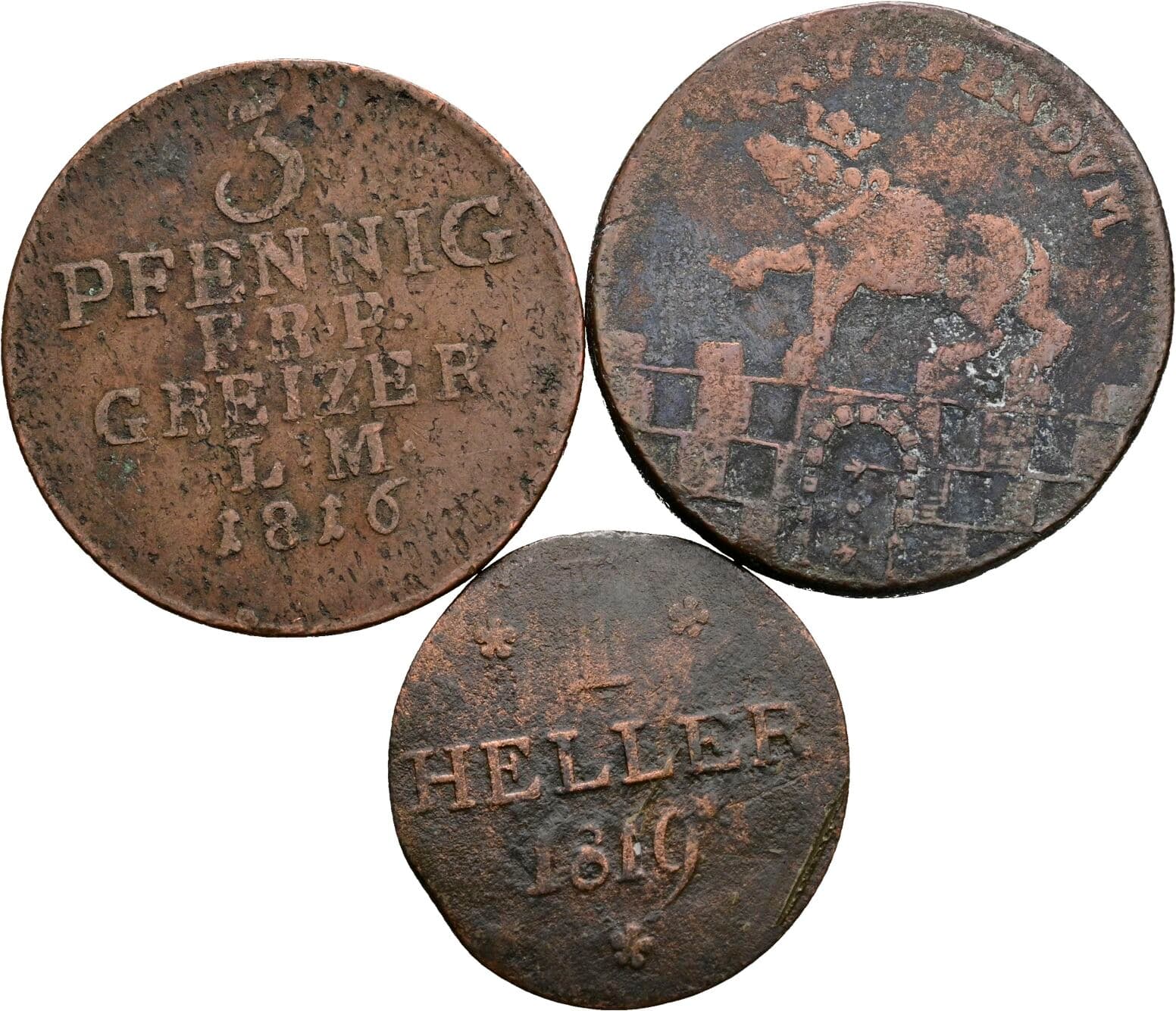 Lot 3 Stück Kleinmünzen – Vorderseite