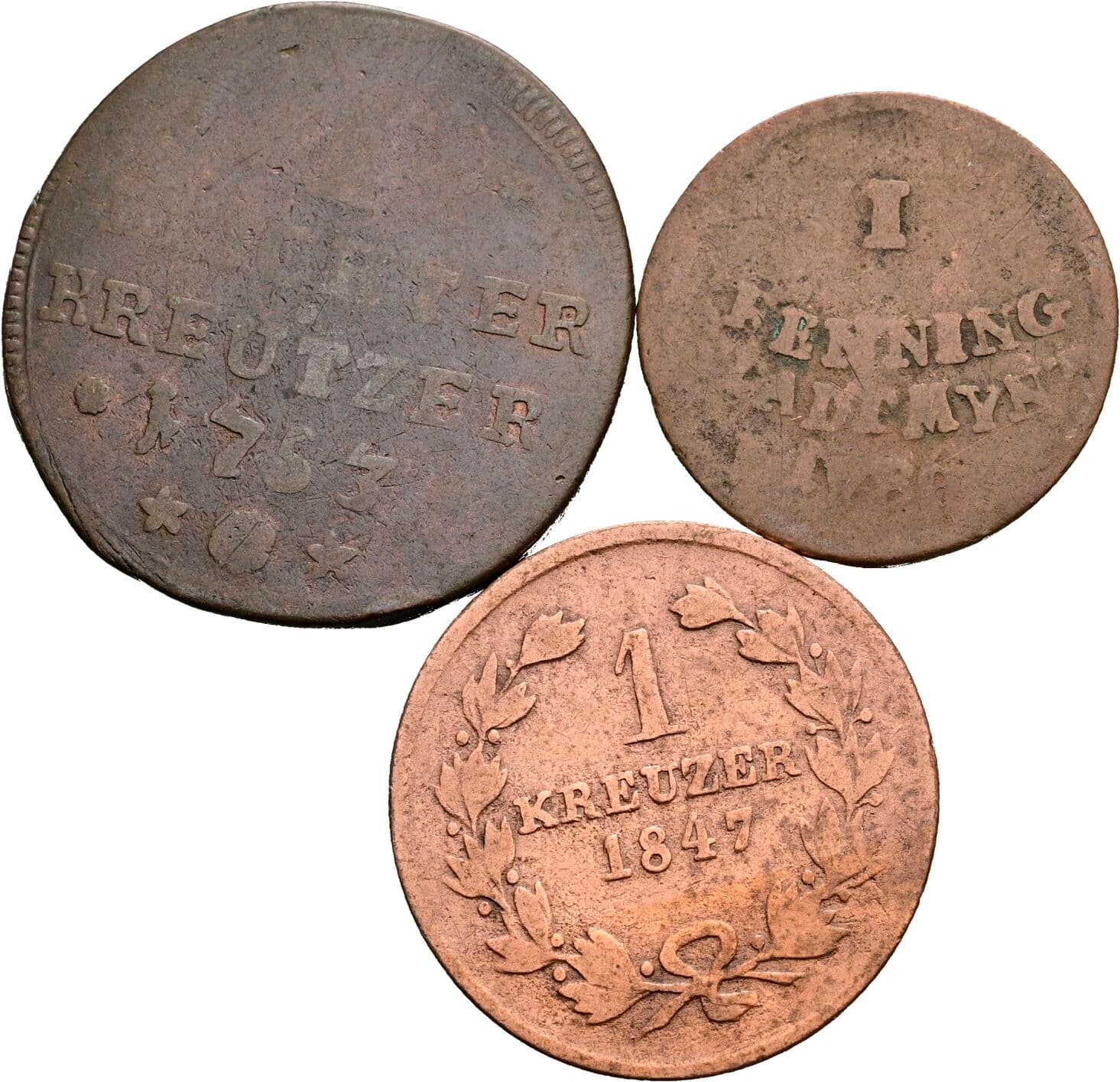 Lot 3 Stück Kleinmünzen – Vorderseite