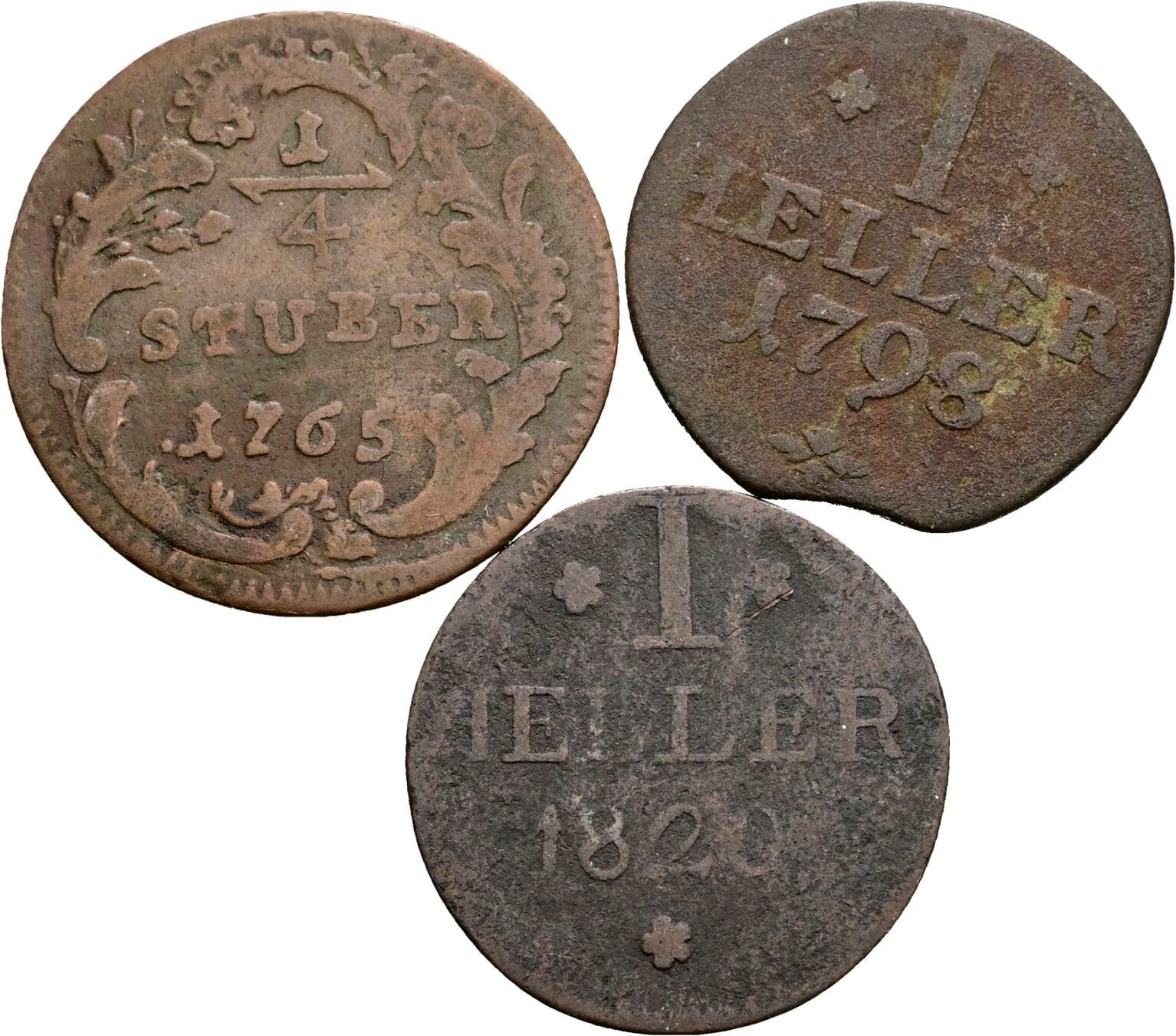 Lot 3 Stück Kleinmünzen – Vorderseite