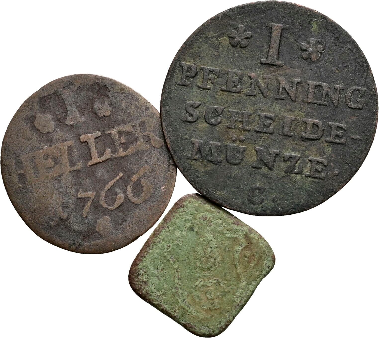 Lot 3 Stück Kleinmünzen – Vorderseite