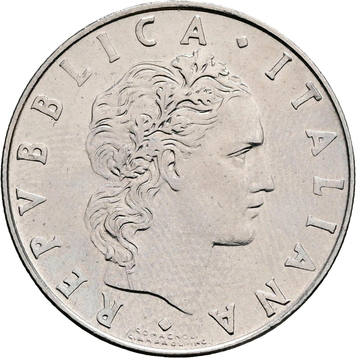 50 Lire 1973 – Vorderseite