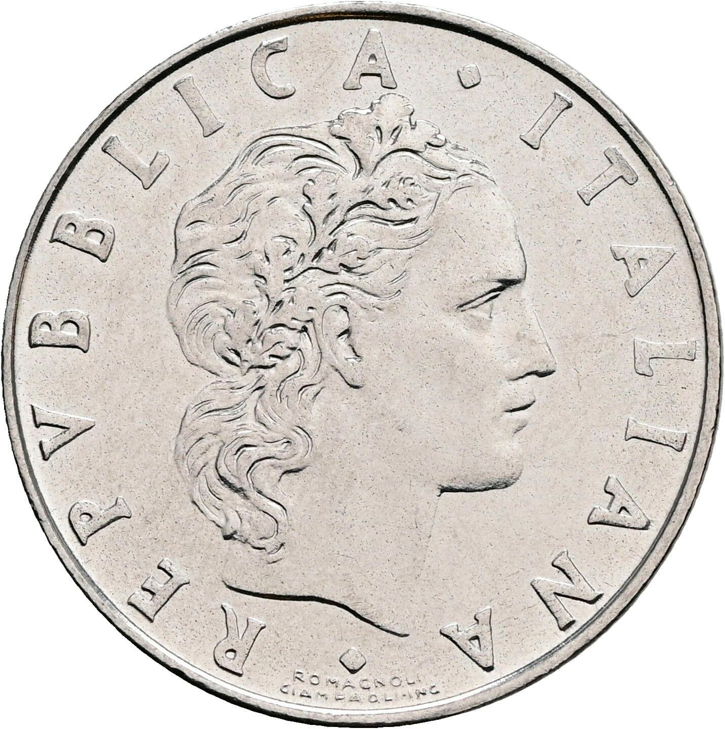 50 Lire 1974 – Vorderseite