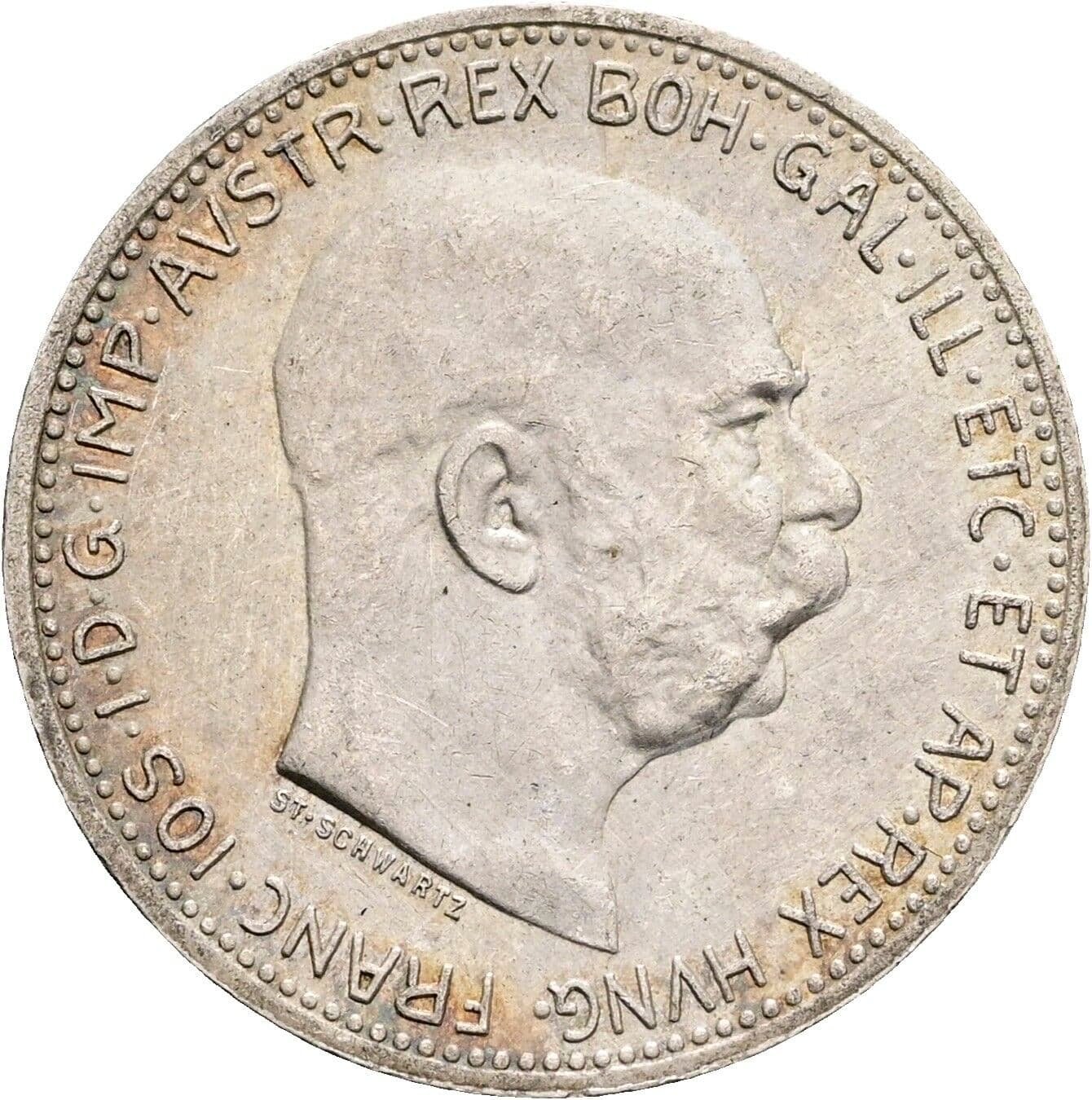 1 Krone Franz Joseph I. 1848-1916 1915 – Vorderseite