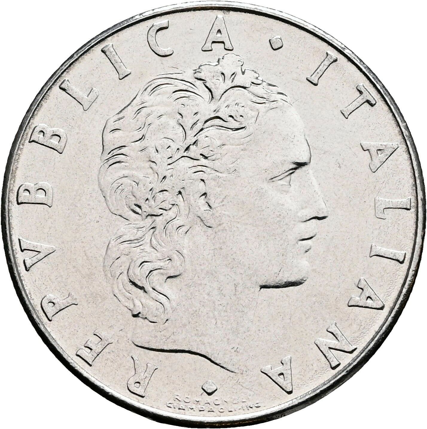 50 Lire 1978 – Vorderseite