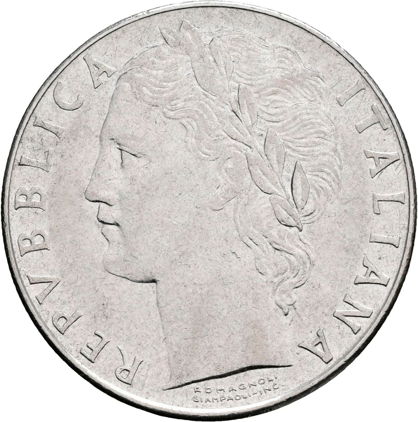 100 Lire 1979 – Vorderseite