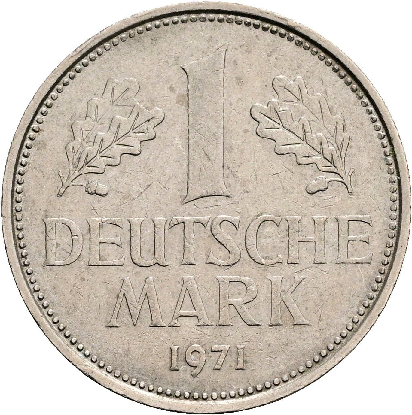 1 Deutsche Mark 1971 D – Vorderseite