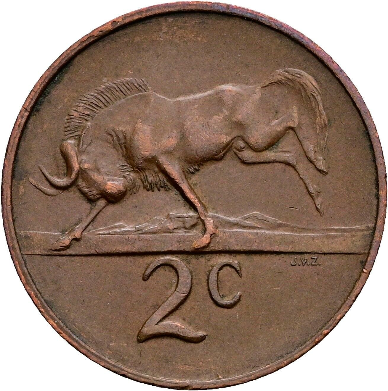 2 Cents 1966 – Vorderseite