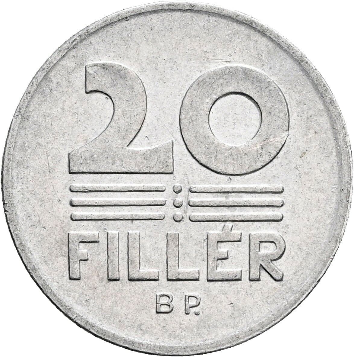 20 Filler 1989 – Vorderseite
