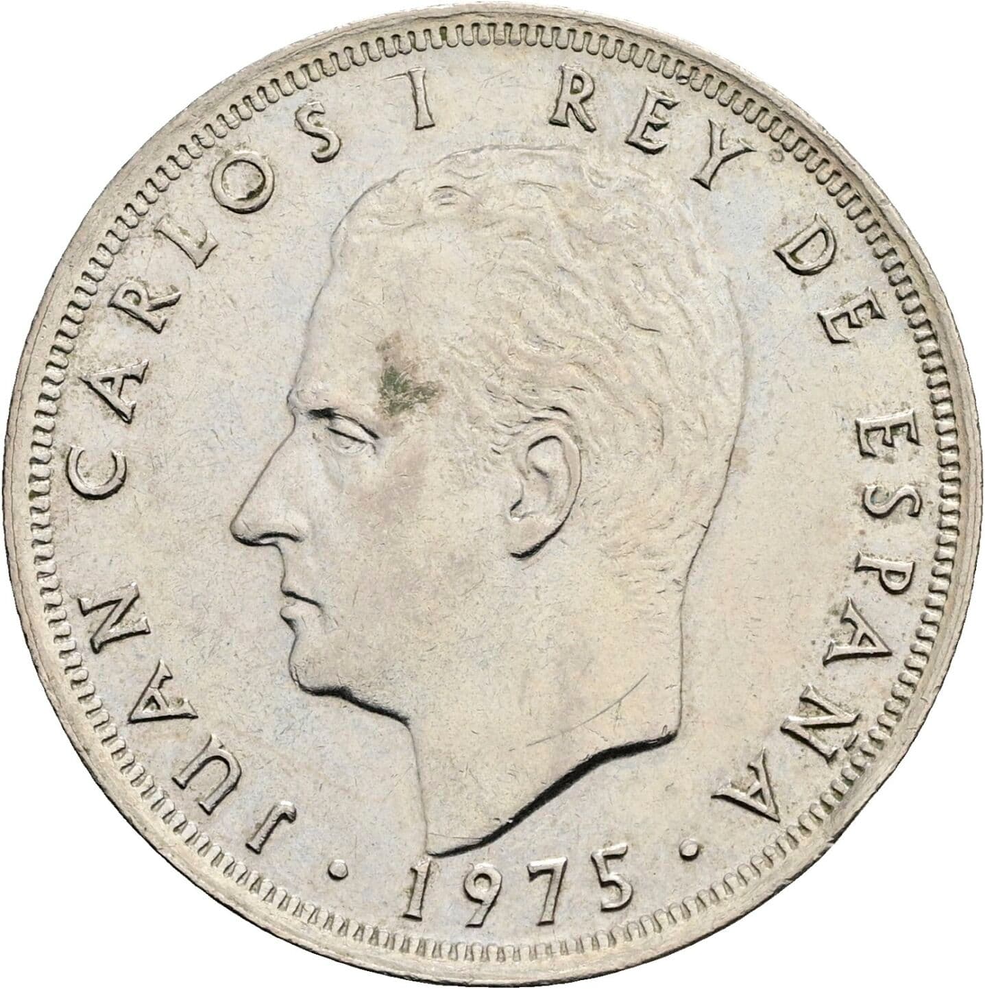 25 Pesetas Juan Carlos (1975-2014) 1975 – Vorderseite