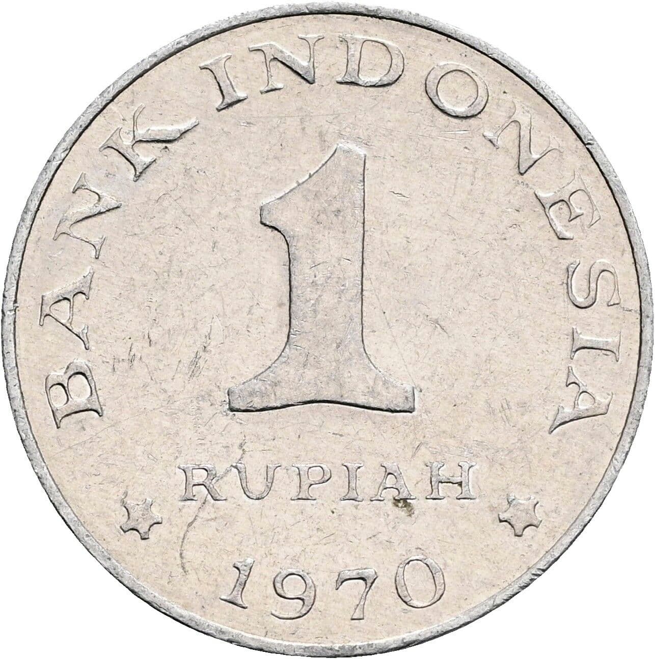 1 Rupiah 1970 – Vorderseite