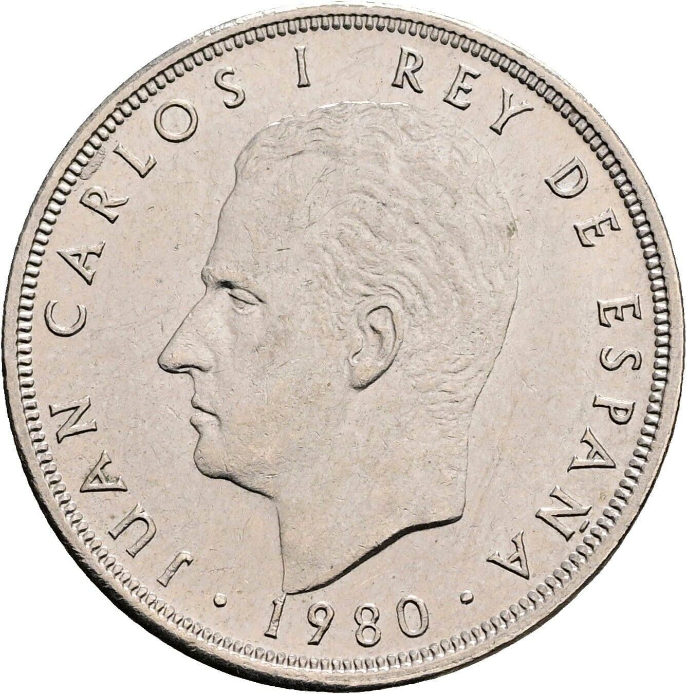 5 Pesetas Juan Carlos (1975-2014) 1980 – Vorderseite