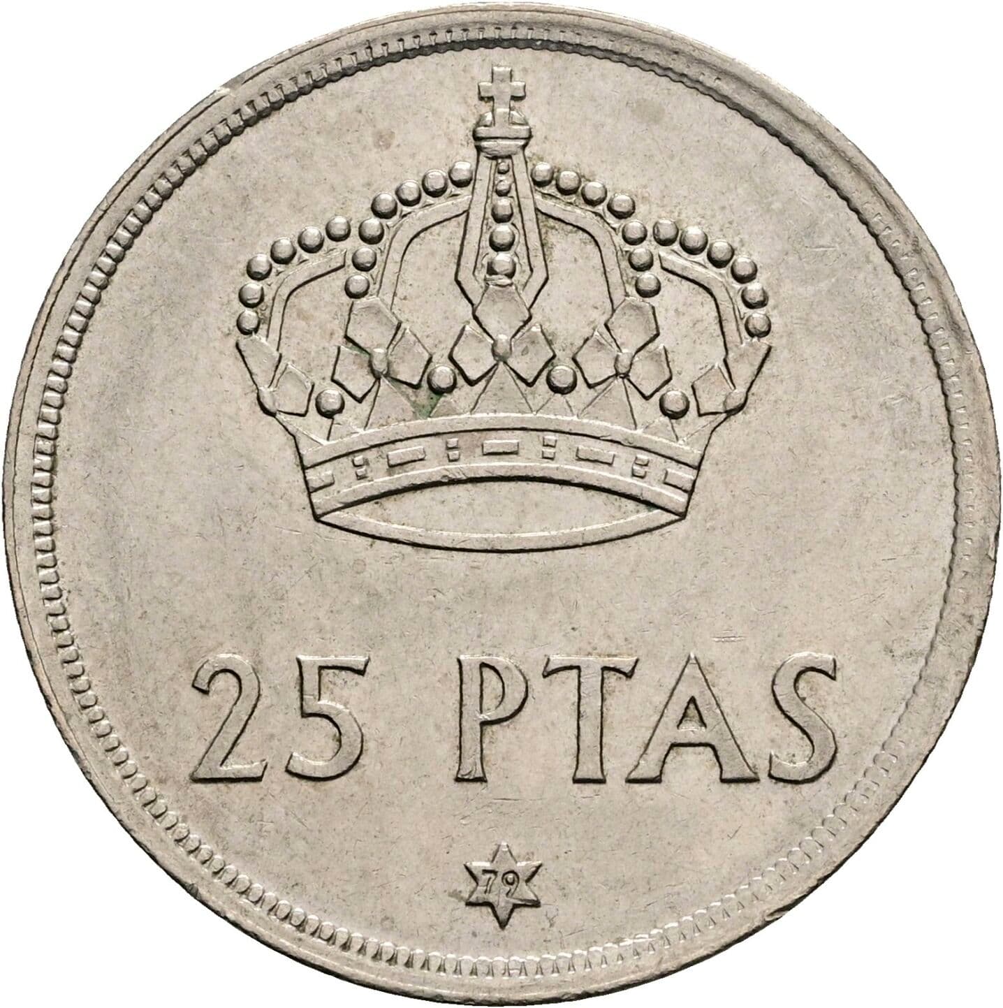 25 Pesetas 1979 – Vorderseite