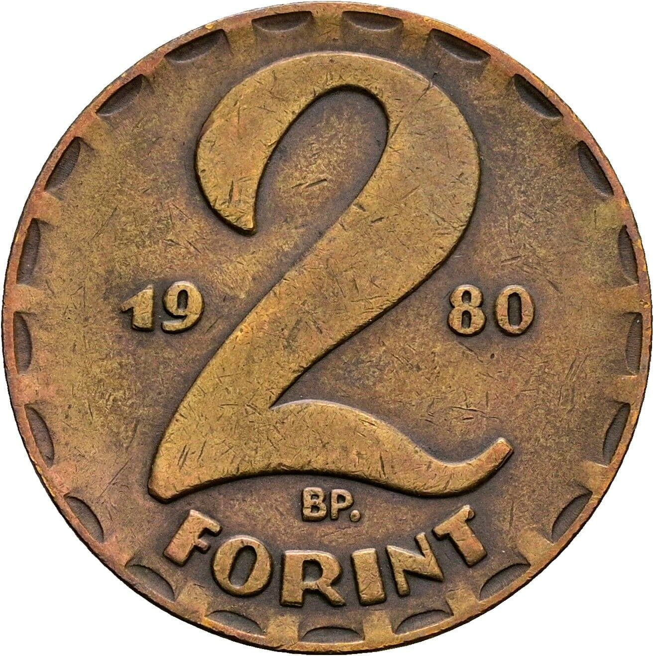 2 Forint 1980 – Vorderseite
