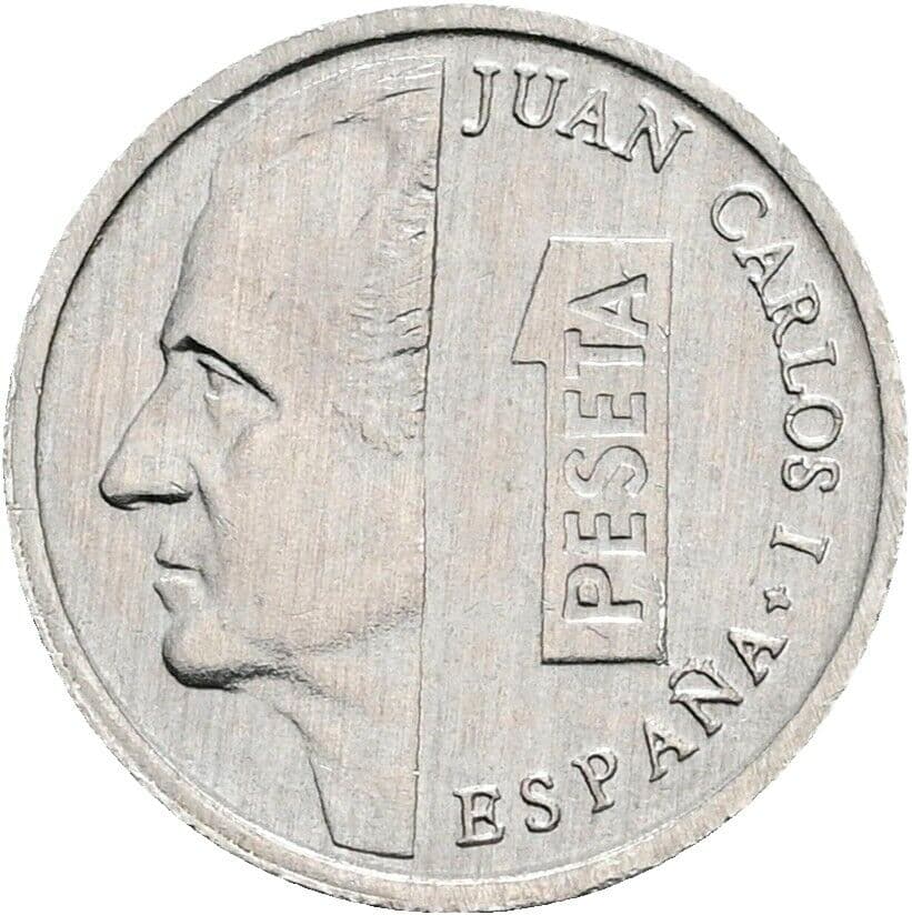 1 Peseta Juan Carlos (1975-2014) 1992 – Vorderseite