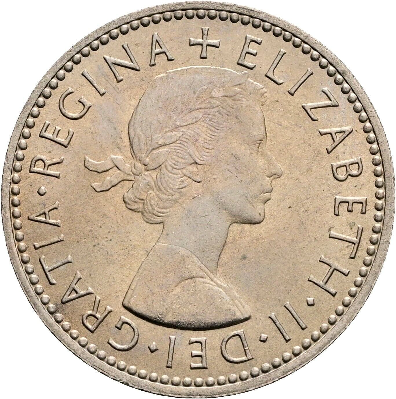 1 Shilling Elisabeth II. 1952-2022 1966 – Vorderseite
