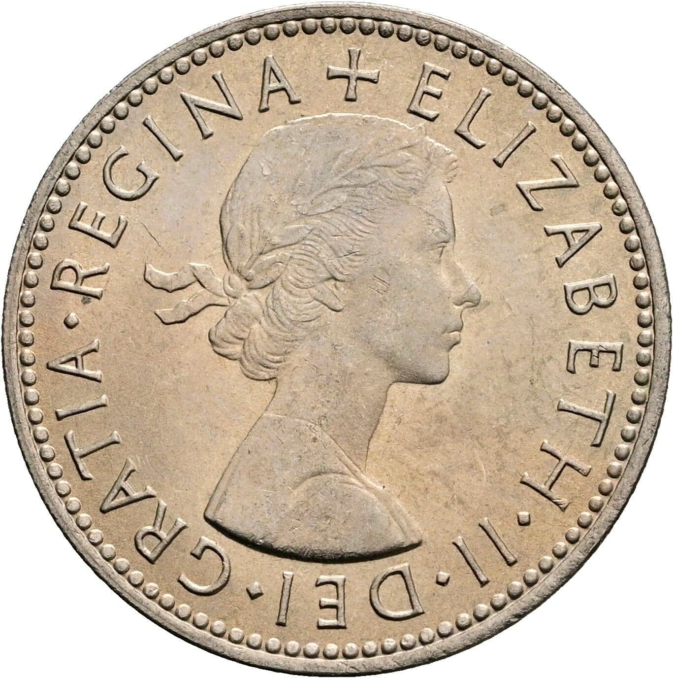 1 Shilling Elisabeth II. 1952-2022 1966 – Vorderseite