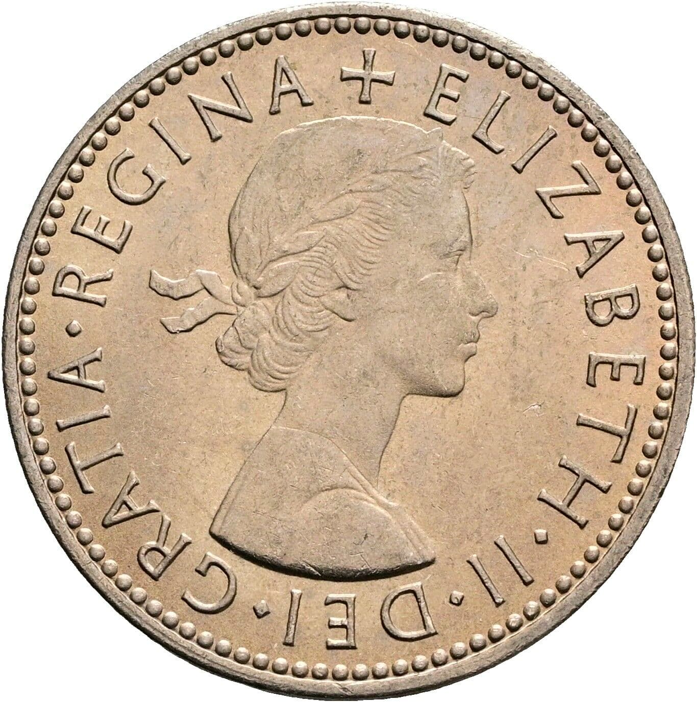 1 Shilling Elisabeth II. 1952-2022 1966 – Vorderseite